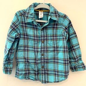 Toddler flannel button down Carter's 24 months